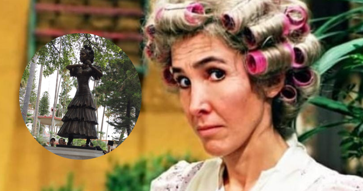 Secuela de “Chespirito”: fans de la serie exigen retirar estatua de Florinda Meza de su pueblo natal