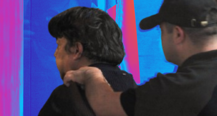 Marco Antonio Solís, secuestrador de la AFP Provida, el día de su formalización en noviembre de 2024.