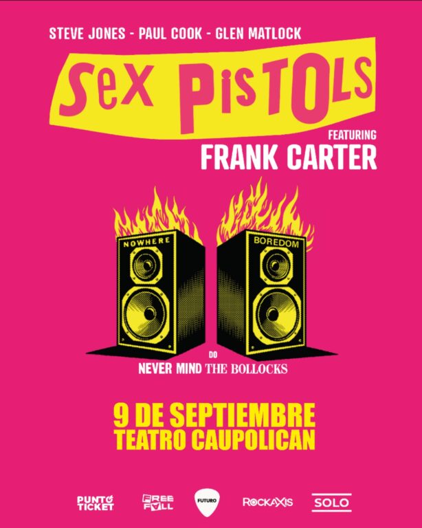 Los Sex Pistols de Frank Carter llegan a Chile para celebrar el disco que inauguró el punk