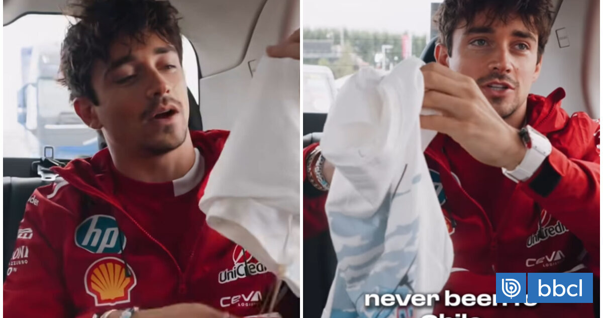 Charles Leclerc emocionado por regalo de fanático chileno