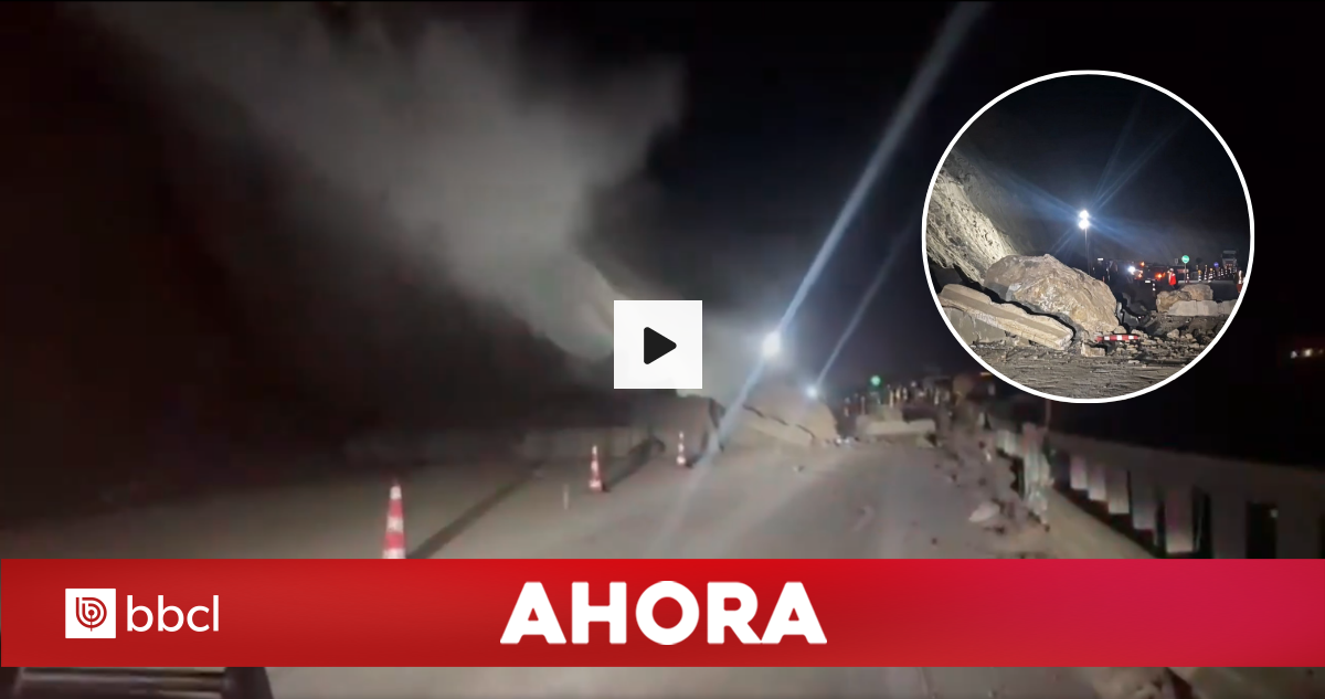 VIDEO | Derrumbe en cuesta Chinchorro corta el tránsito en Ruta 5 Norte hacia Arica