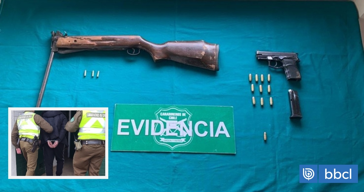 Tres detenidos tras balacera y persecución policial en Paillaco: uno resultó baleado