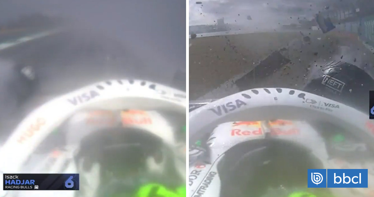 Impactante accidente de Isack Hadjar en Silverstone bajo la lluvia