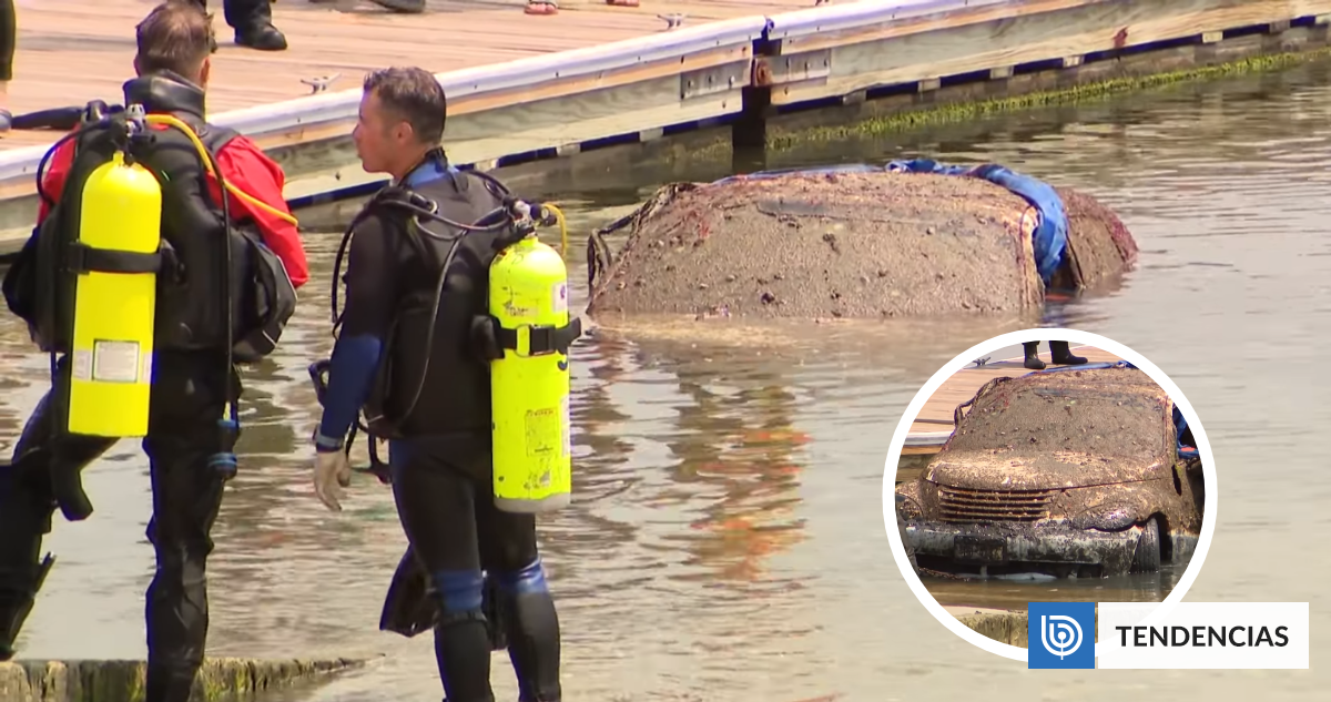 Hallan huesos humanos en auto sumergido en el mar: serían de hombre desaparecido hace 14 años en EEUU