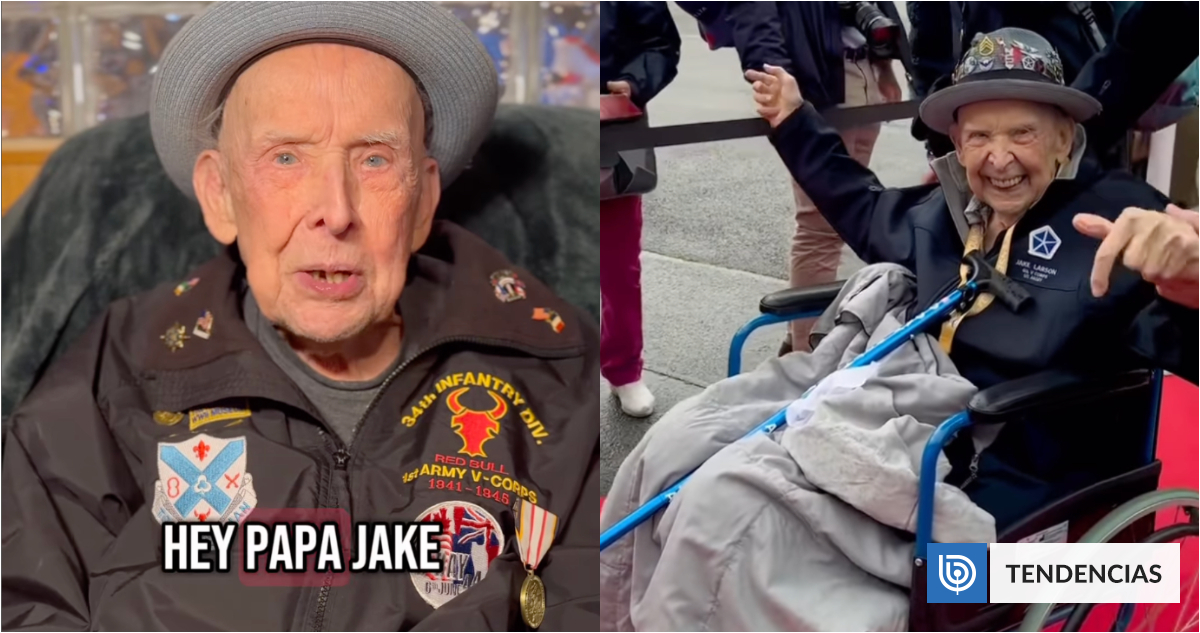 Muere ’Papa’ Jake Larson, tiktoker de 102 años y uno de los últimos soldados sobrevivientes del Día D
