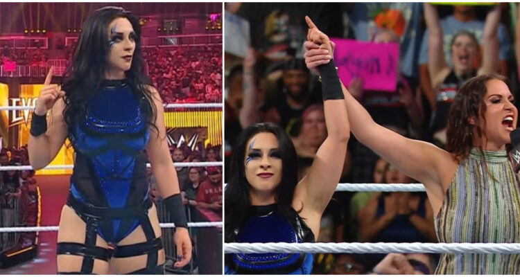Stephanie Vaquer junto a Stephanie McMahon en WWE Evolution