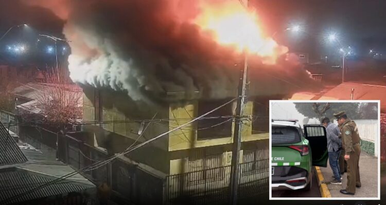 Sujeto acusado de quemar casa de expareja en Santa Juana