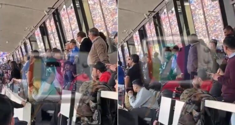 La discusión de Aníbal Mosa y Cristian Zavala en pleno palco del Nacional durante Superclásico