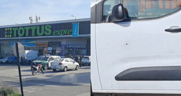 Asalto en La Florida: delincuentes disparan a vehículo de víctima tras fallido robo en supermercado