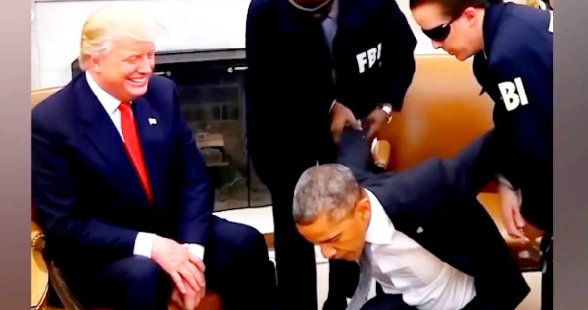 Trump comparte video generado con IA que muestra a Obama arrestado y este lo tacha de “ridículo”