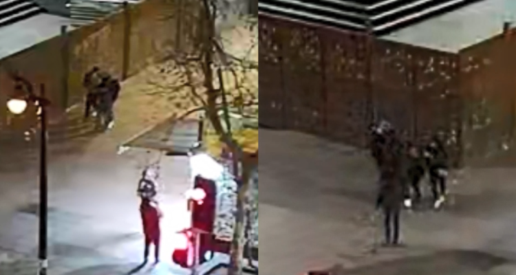 Serían de “La jauría del barrio Bellavista”: captan a 4 delincuentes asaltando a turista brasileña