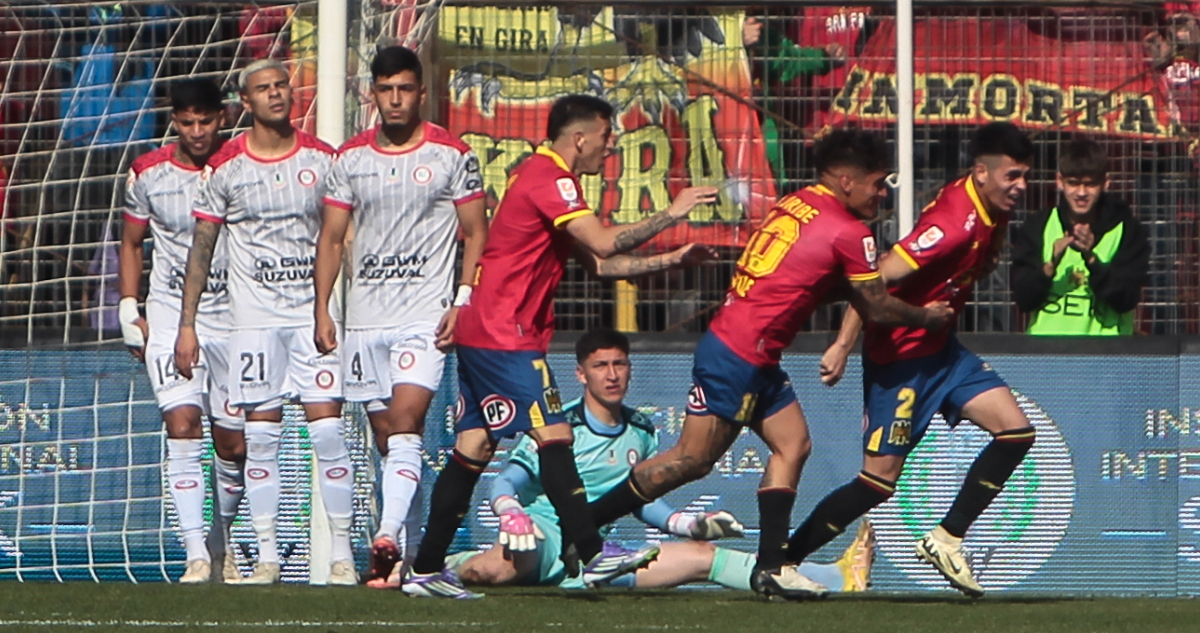 Unión Española en su triunfo ante La Calera
