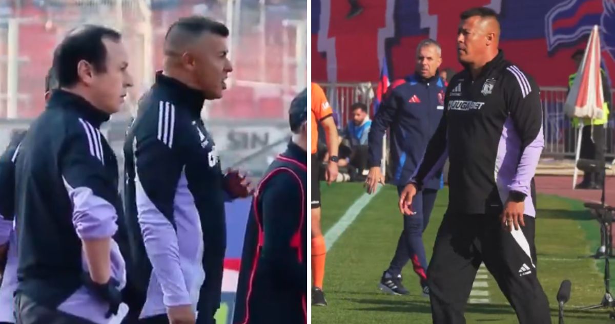 Jorge Almirón encaró a Gustavo Álvarez durante el Superclásico.