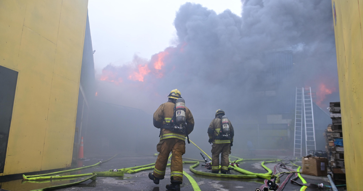 Incendio en sector de Chillancito de Concepción, región del Bío Bío