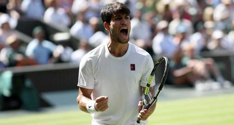 Carlos Alcaraz se instaló en la final de Wimbledon.