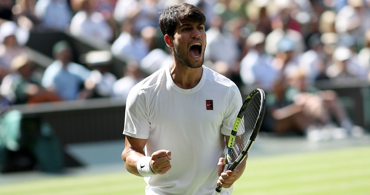 Carlos Alcaraz se instaló en la final de Wimbledon.