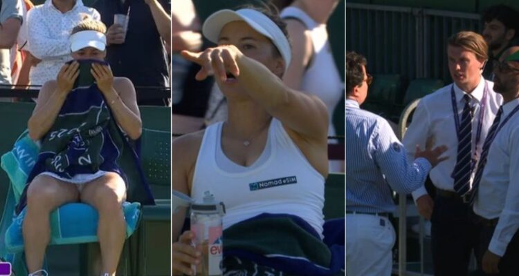 La tenista Yulia Putintseva enfrentó un incómodo momento en Wimbledon con un fanático al que pidió que sacaran de la tribuna