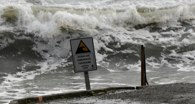 Zona de peligro de tsunami por evacuación en región de Los Lagos