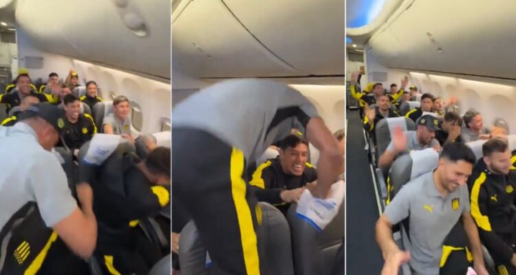 Aerolíneas Argentina contra Peñarol por desorden del plantel en vuelo