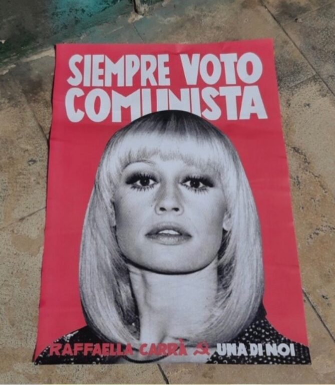 Sorpresa en Italia por afiches de Rafaella Carrá en actos de Jeannette Jara: "La idea ha funcionado"