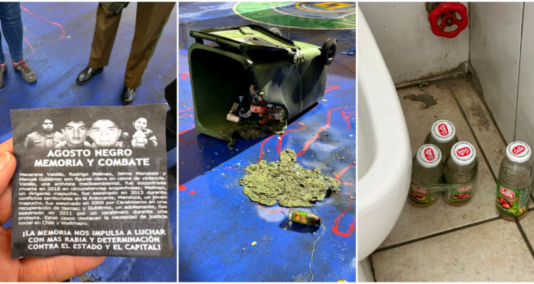 Alcalde Sichel revela hallazgo de elementos para bombas molotov en liceo de Ñuñoa e ingresa querella