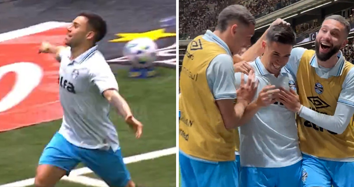 Alexander Aravena marcó gol para Gremio en Brasil.