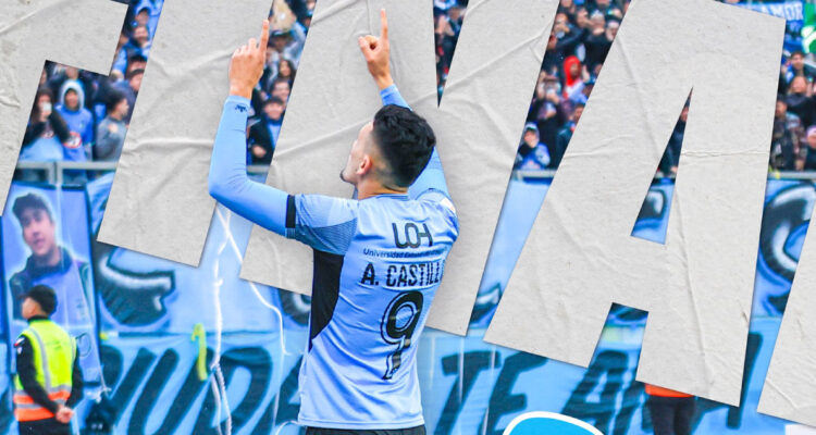 Arnaldo Castillo celebra su gol en el OHiggins Audax