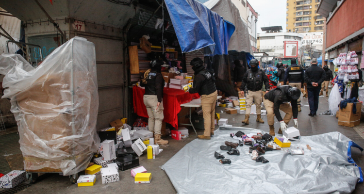 Artículos incautados en Meiggs