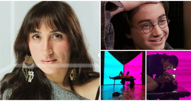 Artista mapuche se tatúa la cicatriz de Harry Potter en performance sobre la transfobia