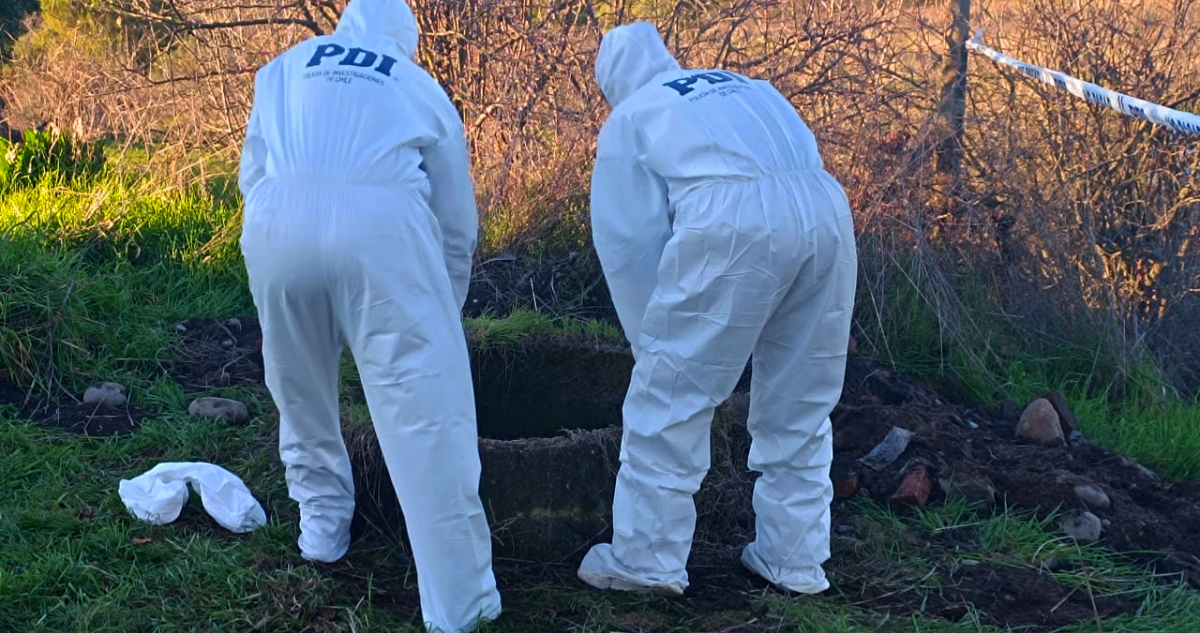 Autor confeso de homicidio arrojó a pozo cadáver de adulto mayor para ocultar crimen en Quillón