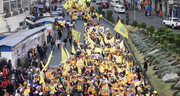Cierre de campaña del candidato por el partido “Alianza Unidad” Samuel Doria Medina