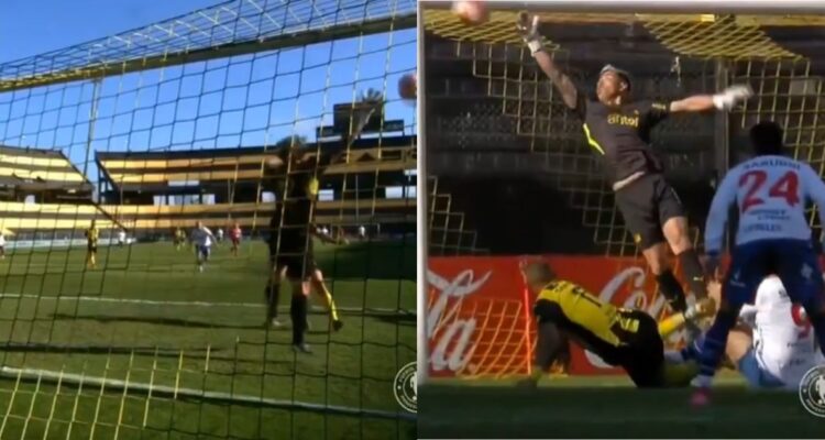 El tapadón de Brayan cortés en el clásico de Peñarol contra Nacional en Uruguay