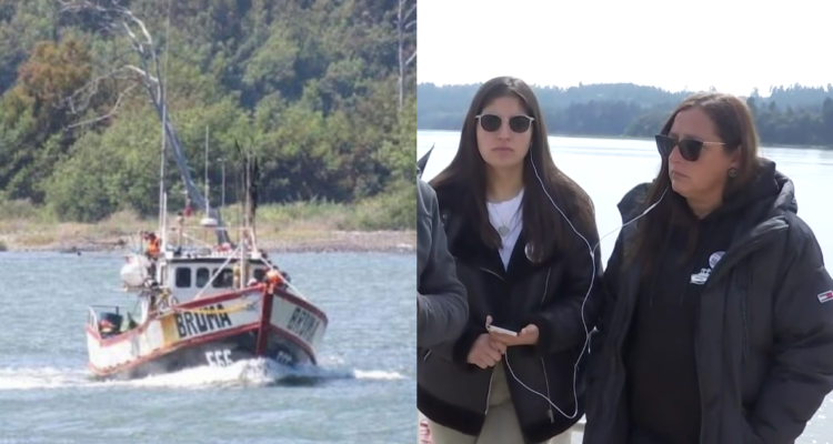 Hijas de víctimas del Bruma y del barco antes del accidente