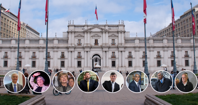 La Moneda y candidatos presidenciales