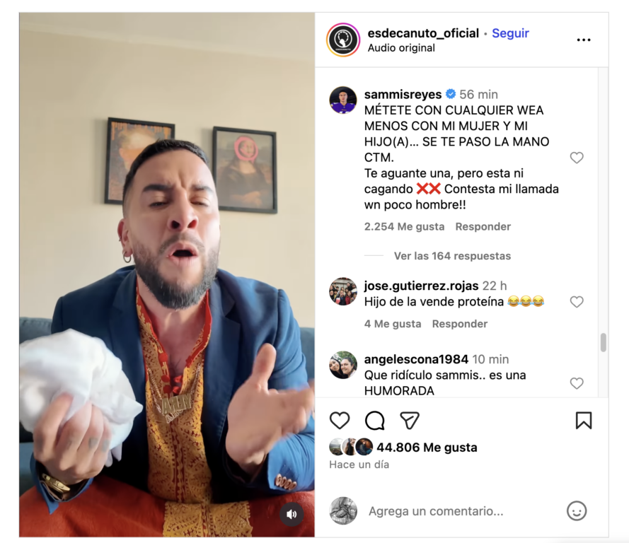 Comentario de Sammis Reyes