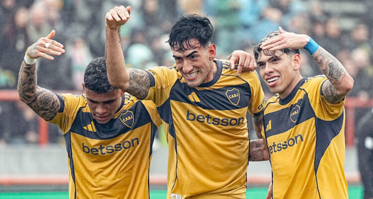 Carlos Palacios en triunfo de Boca ante Aldosivi