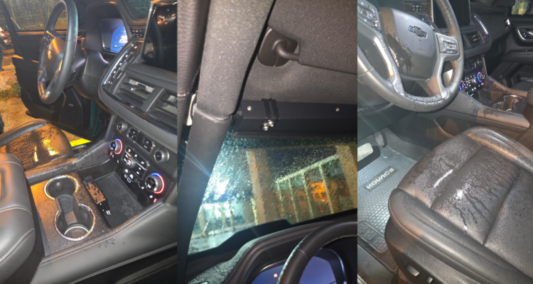 Carro blindado de Gendarmería con filtraciones.