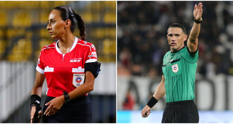 Cindy Nahuelcoy y el juez Gastón Philippe en fotografía de contexto