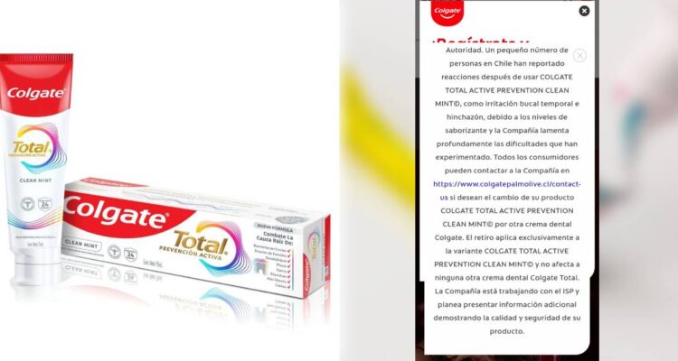 Colgate defiende “seguridad” de pasta de dientes retirada en Chile por alerta de riesgo para la salud