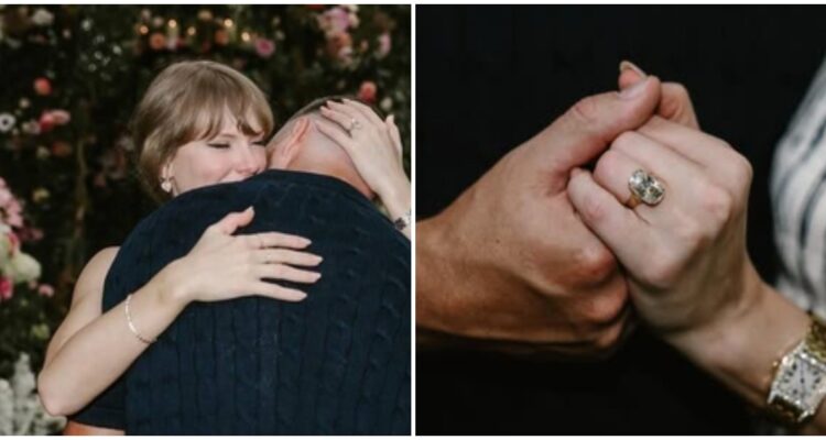 Con diamantes y diseño del propio Kelce: detalles del anillo de compromiso de Taylor Swift
