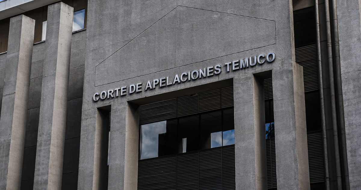 Frontis de la Corte de Apelaciones de Temuco por querella presentada contra presidente del estamento