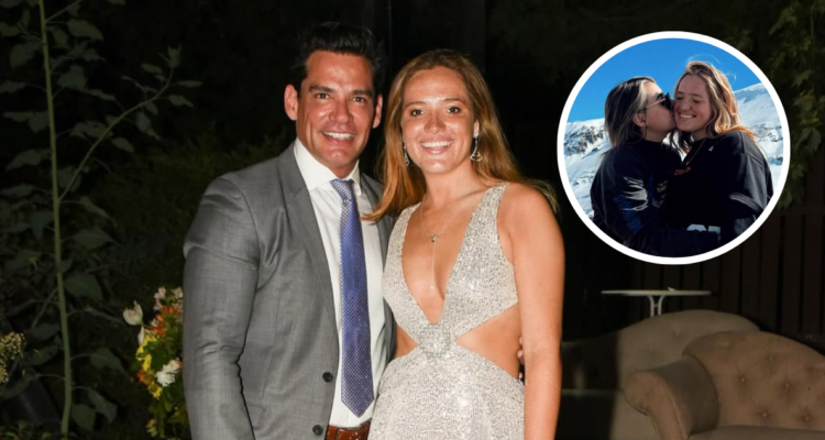 Cristián de la Fuente junto a su hija Laura