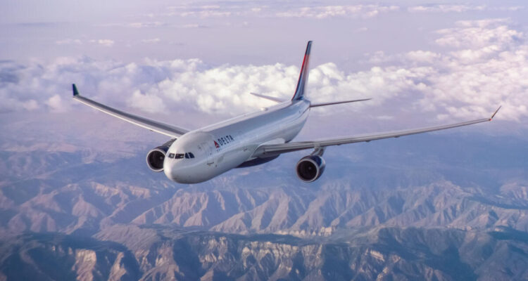 Imagen de contexto de un avión de Delta Airlines
