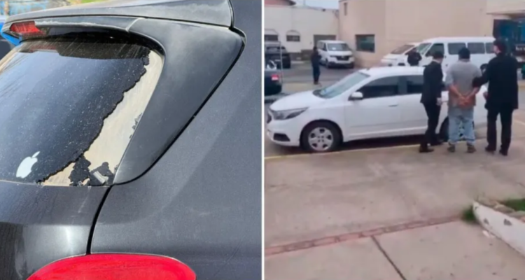 Detienen a cuidador de autos por destruir parabrisas de conductora que no le pagó propina en La Serena