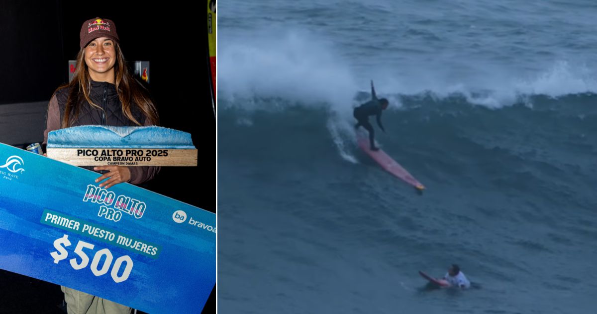 Dominique Charrier, la surfista chilena que se impuso en importante torneo de Perú