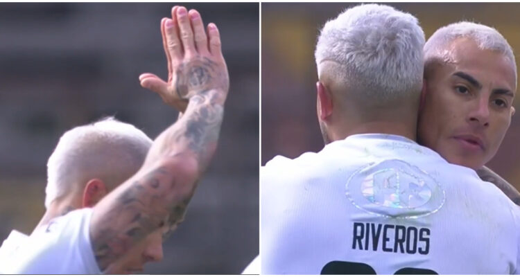 Eduardo Vargas en su gol a La U con la camiseta de Audax