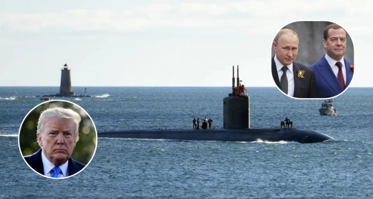 Trump ordena movilizar dos submarinos nucleares tras estúpidas declaraciones de Rusia