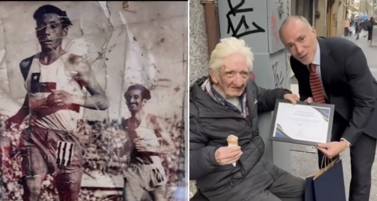El sentido homenaje a Víctor Toro, campeón de atletismo que hoy vende diarios en el centro de Santiago