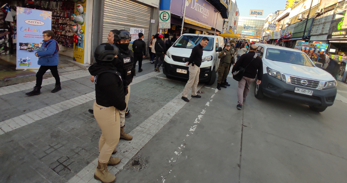 Control de seguridad en Barrio Meiggs