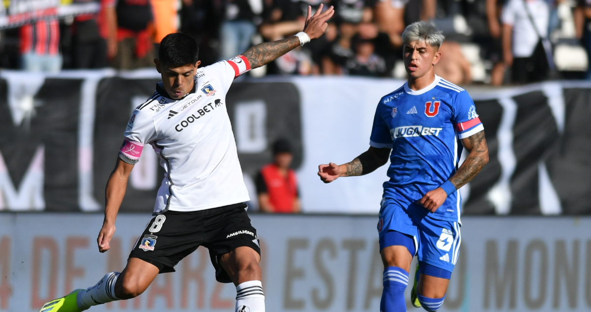Esteban Pavez en el Superclásico ante La U